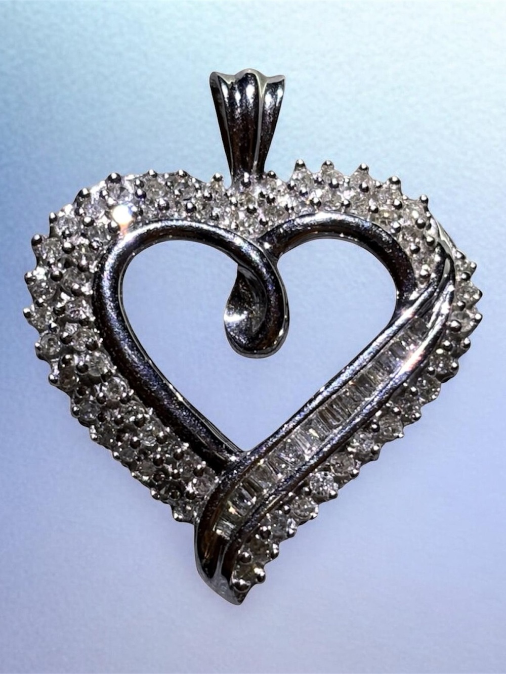 Chanel Pendant 10k White Gold and Diamonds